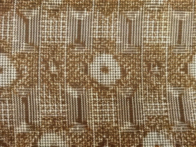 JAPANESE KIMONO / ANTIQUE KIMONO / DORO OSHIMA TSUMUGI / WOVEN ABSTRACT